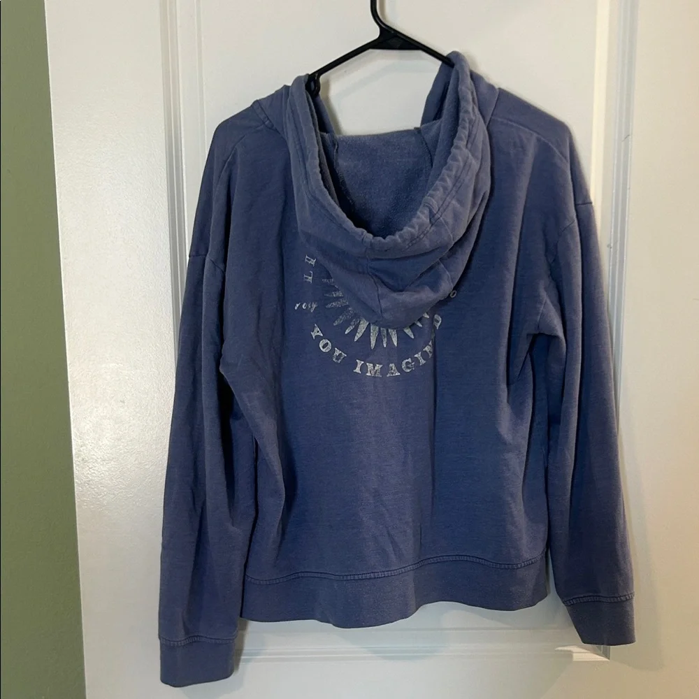 Roxy lightweight blue zip up hoodie - Picture 6 of 7
